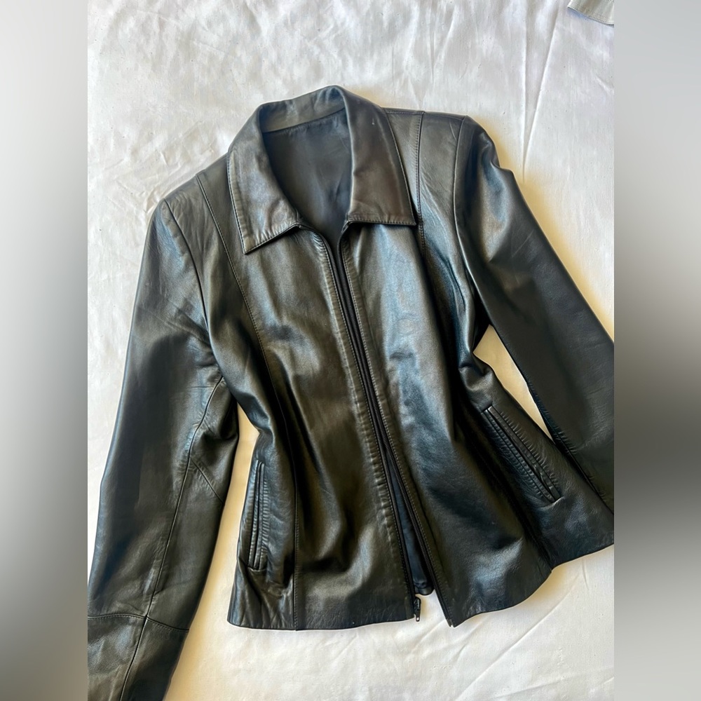 Women's Black Leather Jacket